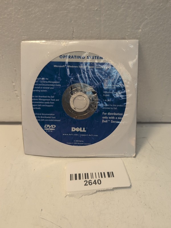 🔥 NEW Dell MS Windows Server 2008 R2 Std SP2 Install DVD 0CPTT5 (no key) –