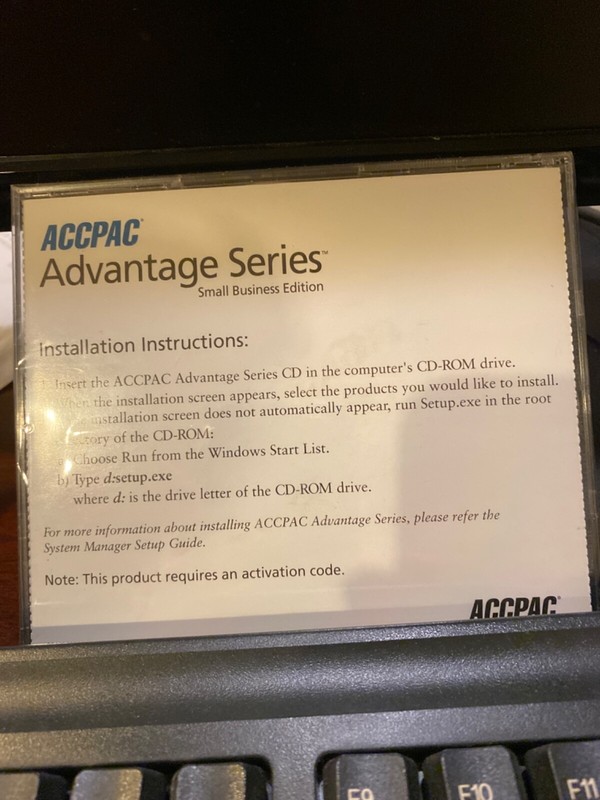 BRAND NEW ACCPAC Advantage Series Small Business Edition Demo. Version 4.2. gallery