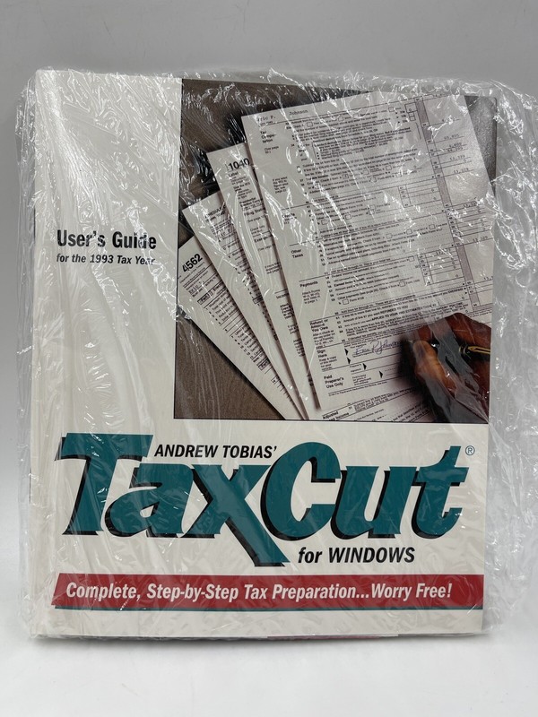 Vintage 1993 Andrew Tobias TaxCut MECA Software 3.25” Disks for Windows NEW