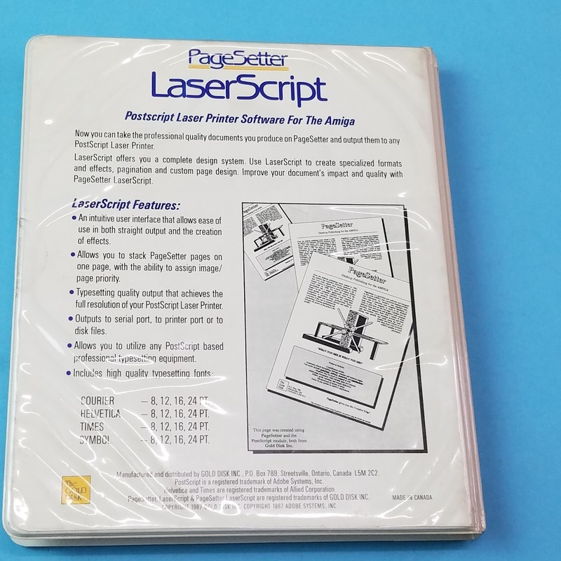 Page Setter Commodore Amiga Program on 3.5" disk Complete With manual gallery