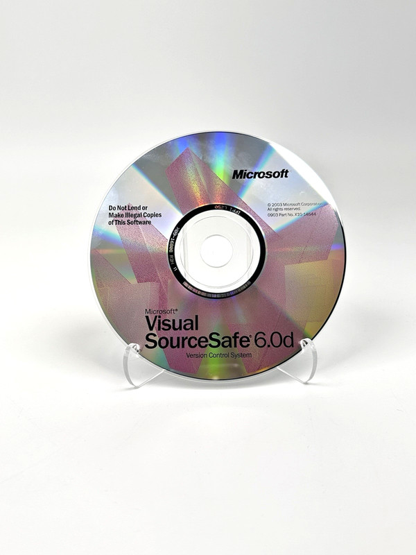 Microsoft Visual SourceSafe 6.0 Vintage CD Rom Disc w/ Key