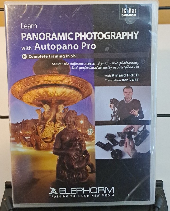 Elephorm DVD-ROM Learn Panoramic Photography Autopano Pro w/ Arnaud Frich PC Mac