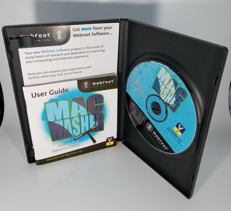 Webroot Software Mac Washer Computer Privacy and Clean-Up Utility Excellent gallery