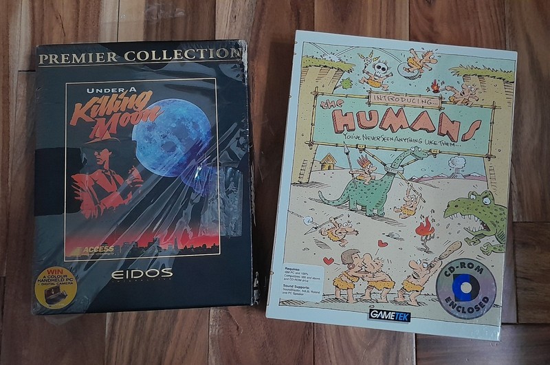 Lot Of 6 Big Box Games - Fiendish Freddy - Dragons Lair - Humans - WarCraft gallery