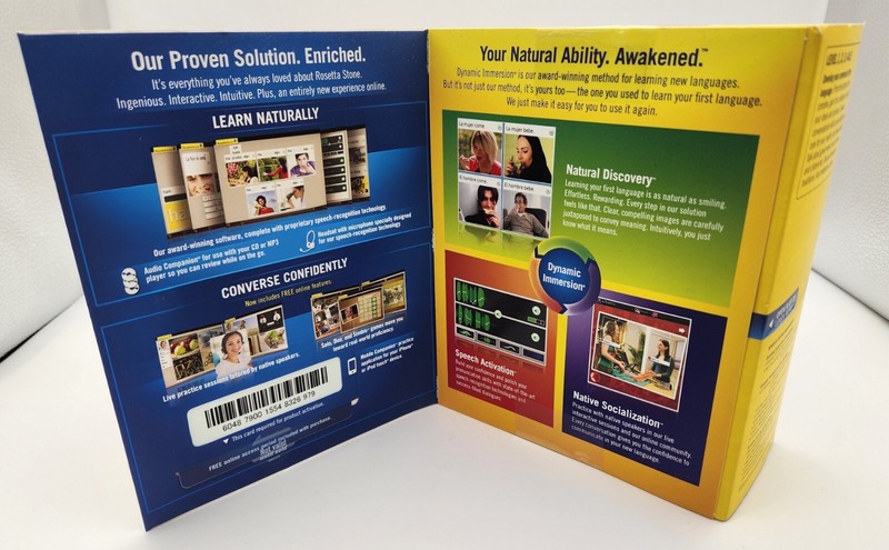 NIB Rosetta Stone French Francais Version 4 Level 1-5 SEALED with KEY Headset gallery