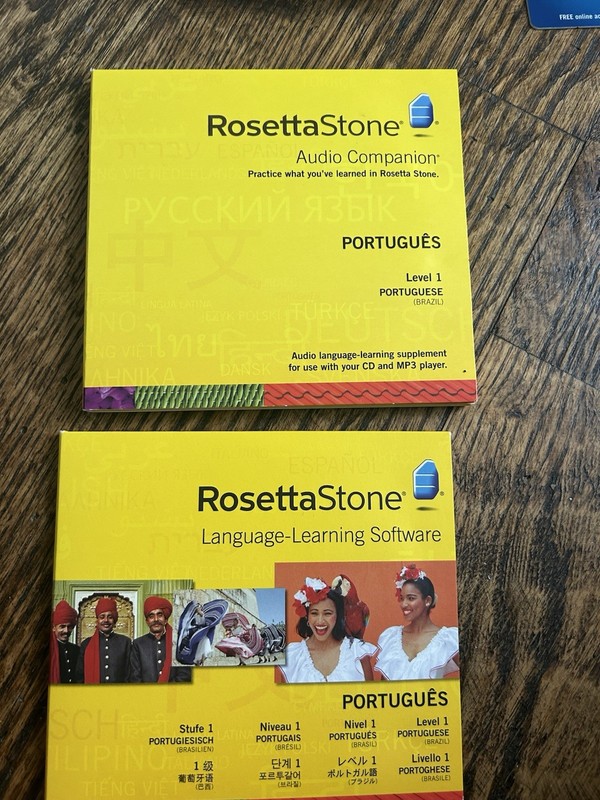 Rosetta Stone Level 1 PORTUGUESE BRAZIL Homeschool 2009 Headphone Included gallery