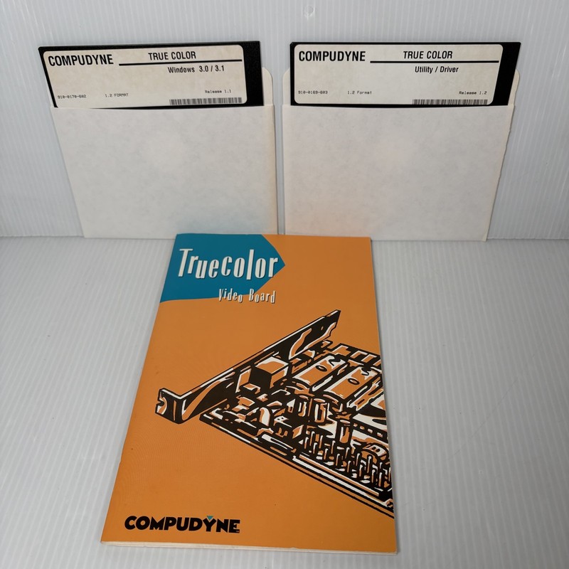 Compudyne True Color Video Board Drivers Utilities Windows 3.0 3.1 Floppy Disks