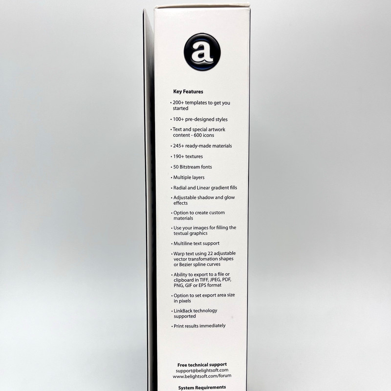 Art Text by BeLight Mac Graphic Design Software Big Box + CD Key gallery