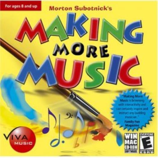 Morton Subotnik’s Making More Music PC CD kid learn composing rhythm instruments