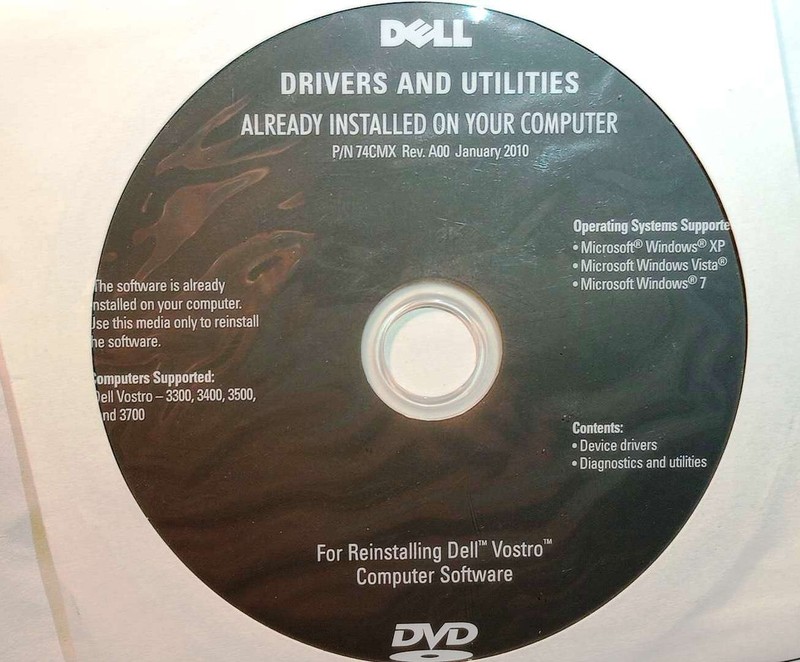 Dell Drivers Utilities Install / Restore DVD for Vostro 3300 3400 3500 3700
