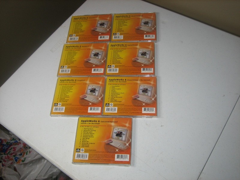 APPLEWORKS 6 VOL. 1-7 CD-ROM Training Series MacAcademy & Windows Academy gallery