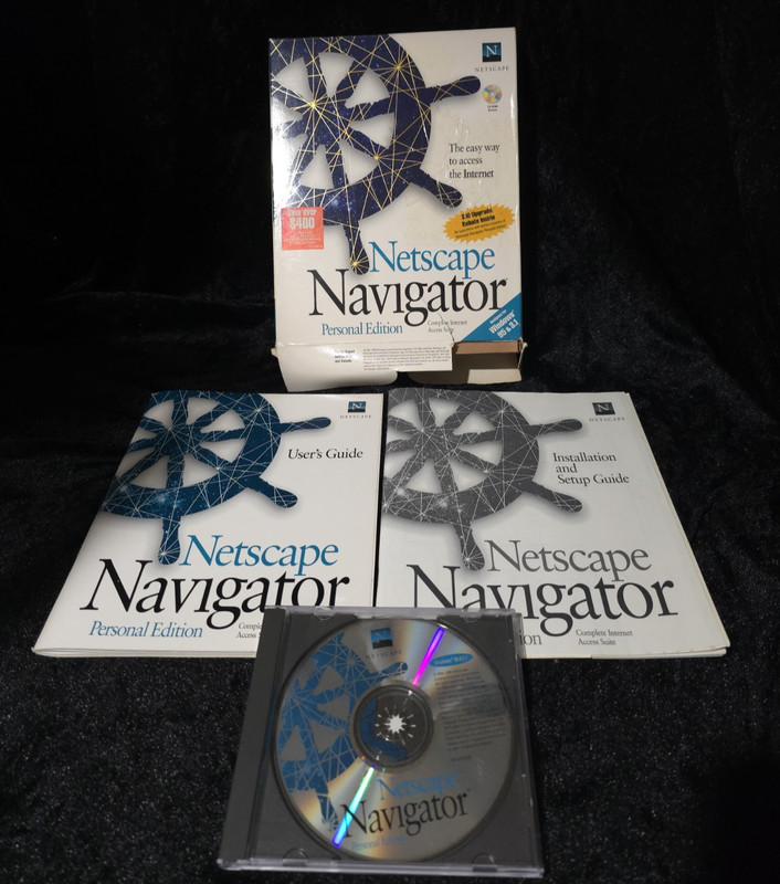 Netscape Navigator Personal Edition Windows 95 3.1 Rare Vintage Software HTF
