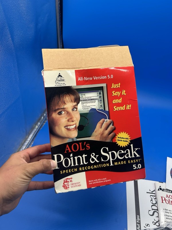 vintage 1999 AOL Point & Speak 5.0 speech gallery