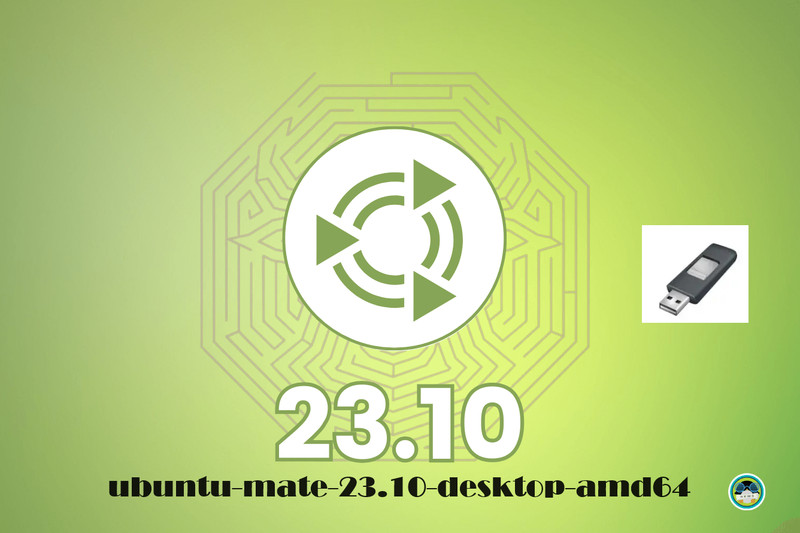 Ubuntu Mate 23.10 Desktop Amd64 8GB Bootable USB Flash Installation Drive