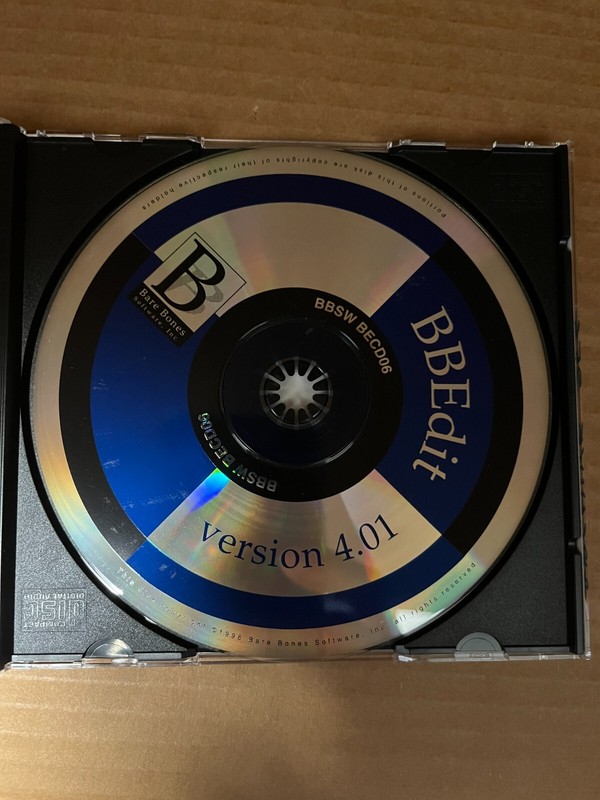 Bare Bones Software Inc. – BBEdit 4.0.1