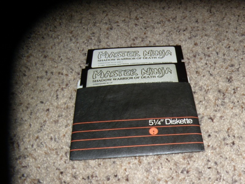 Master Ninja Shadow Warrior of Death Commodore 64/128 C64 Game on 5.25″ disks