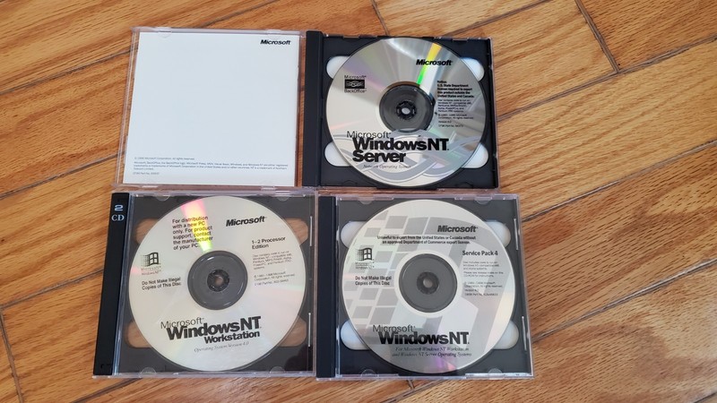 LOT – WINDOWS NT Server 4.0 Server Workstation Service Packs 4 & 5 FrontPage 98