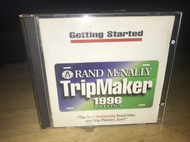 Rand McNally TRIPMAKER 1996 Edition PC CD-ROM Serial # Included On Booklet