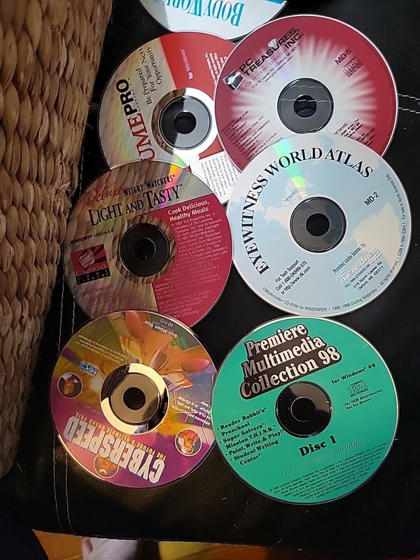 Windows 98 PC CD Rom Lot of 19 & DVD PBS. ACT ENCYCLO PC TREAS gallery