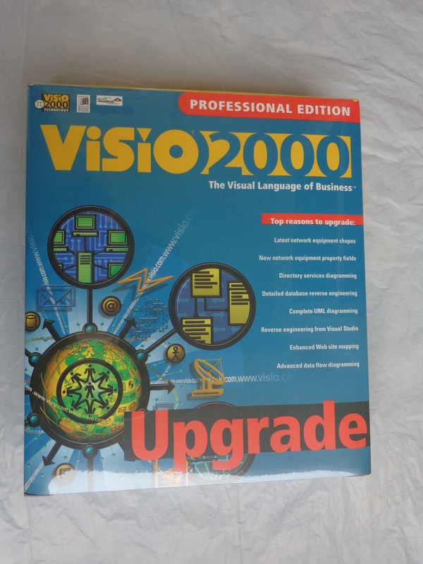 Visio 2000 Professional Upgrade (New! Factory sealed retail box)
