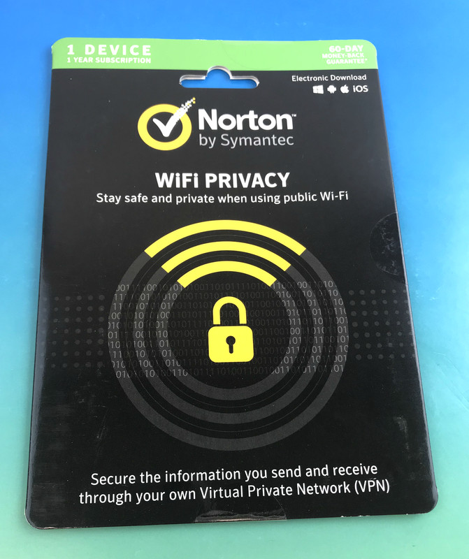 1 Device 1 Year Subscription Symantec Norton WiFi Privacy #1789