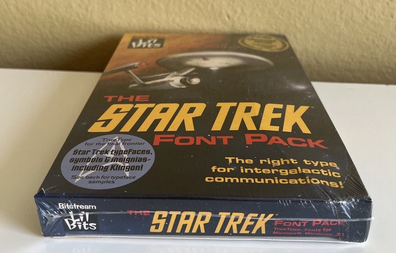 The Star Trek Font Pack 1992 Collectors' Edition COA #11770 MS Windows 3.1 NEW gallery