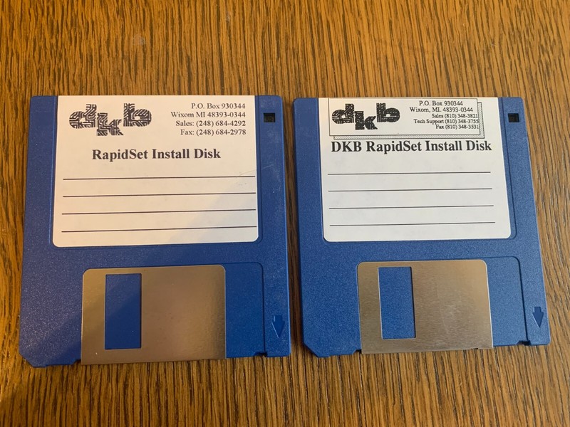 DKB RAPIDSET PROGRAM AMIGA COMPUTER 3.5″ INCH FLOPPY(S) TESTED NEAR MINT