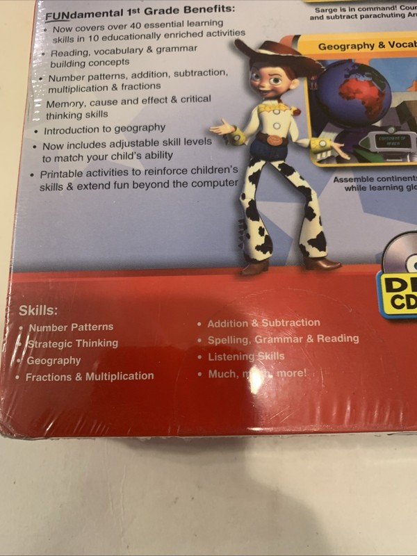 Sealed Disney Pixar Learning 1st Grade Windows Xp Math Vocabulary Geography Gz gallery