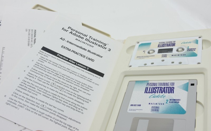 Vintage Apple Macintosh Personal Training MS Works Adobe Illustrator Database gallery