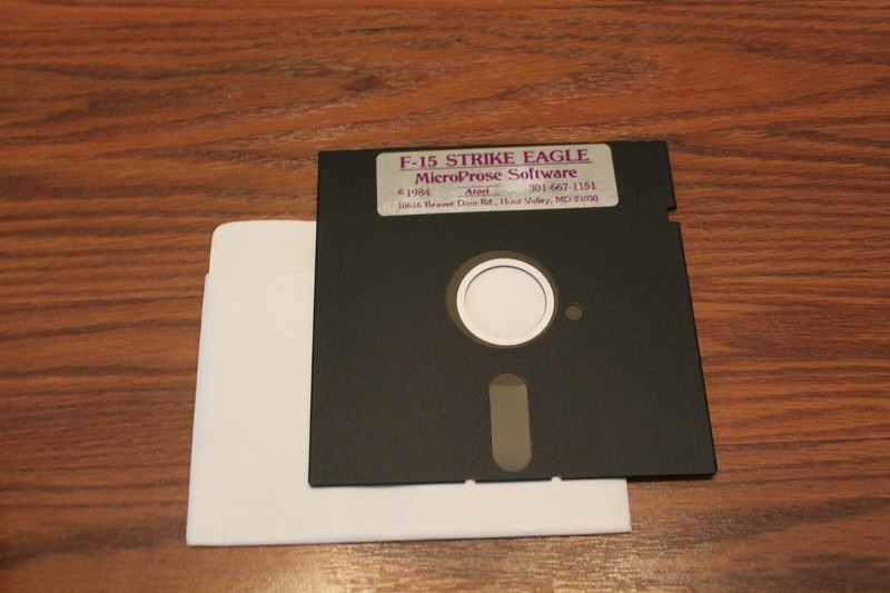 F-15 Strike Eagle for the Atari Home Computer Systems on 5.25″ disk