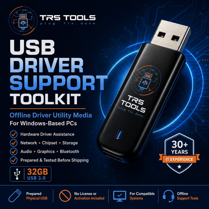 USB Driver Support Toolkit – Offline Driver Utility Media for Windows-Based PCs