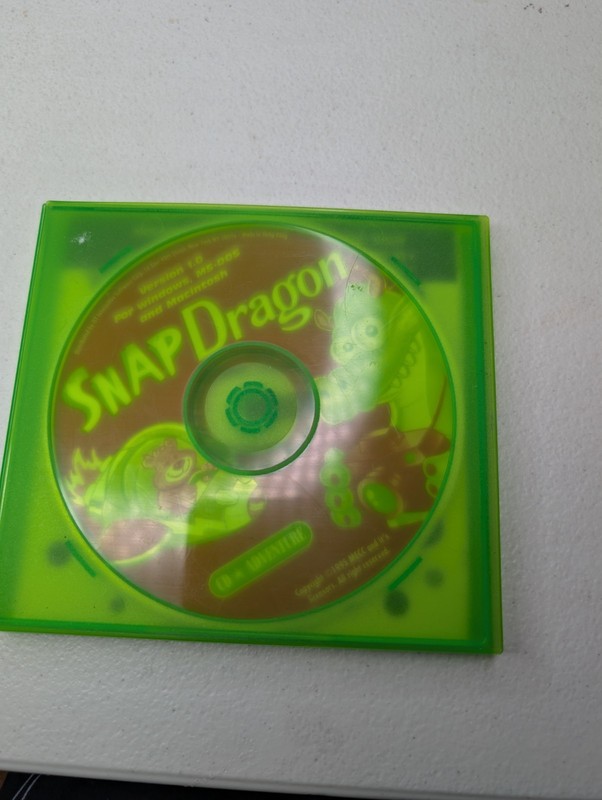 Snap Dragon PC CD Kids Educational Game Mecc Keykids CD ROM 1995 Vintage