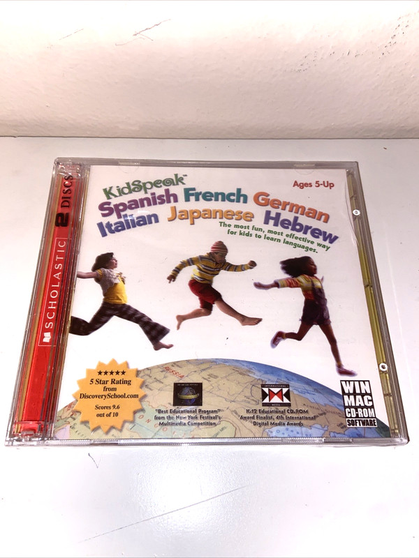 NEW KidSpeak Spanish French German Italian Japanese Hebrew (CD-ROM, Mac/Windows) gallery