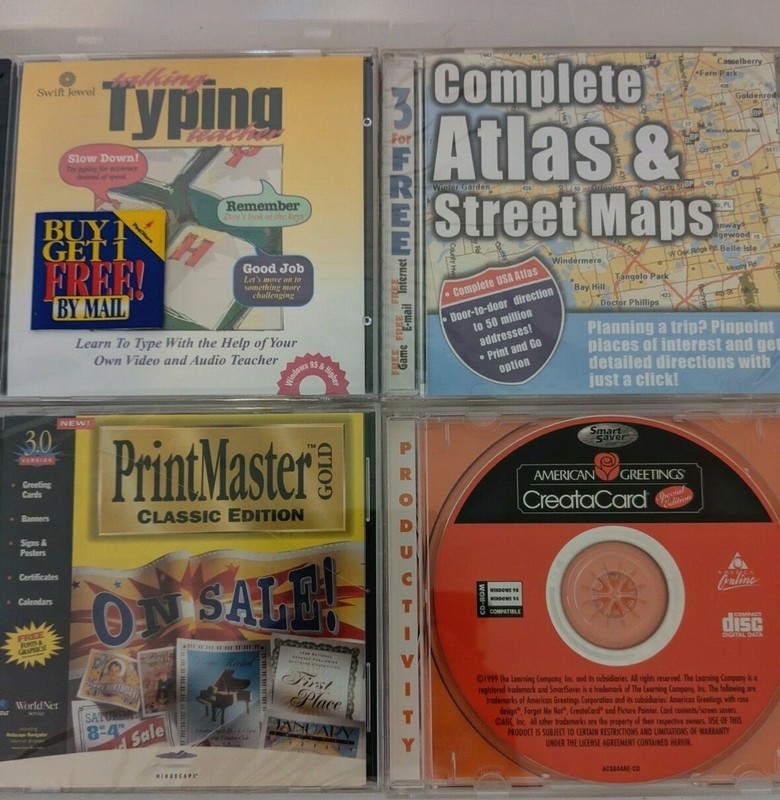 Bundle of Four PC Games and Educational CD’s