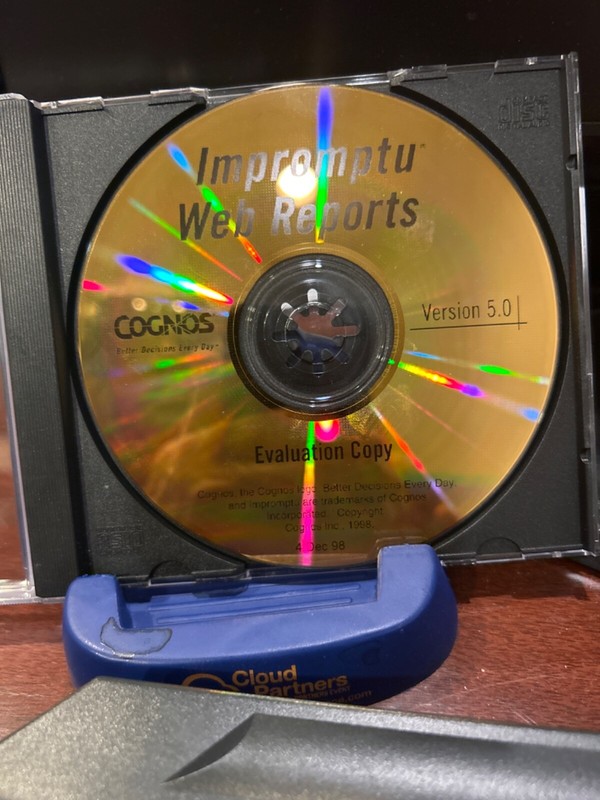 BRAND NEW UNUSED Cognos Impromptu Web Reports version 5.0 CD. Evaluation Copy.