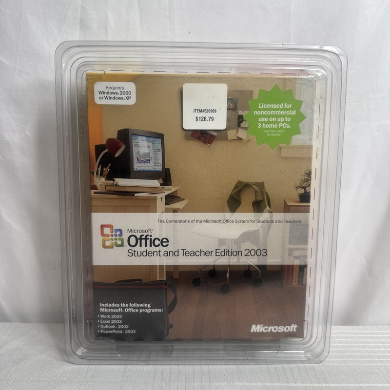 Microsoft Office Student and Teacher Edition 2003 Word Excel NEW SEALED READ