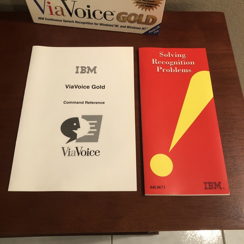 IBM ViaVoice Gold ~ Continuous Speech Recognition ~ Version 4.3 ~ VoiceType ~ CD gallery