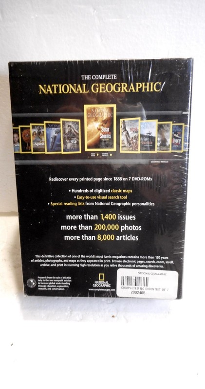 The Complete National Geographic (7 DVD-ROM Win Mac) 200,000 photos 120+ years gallery