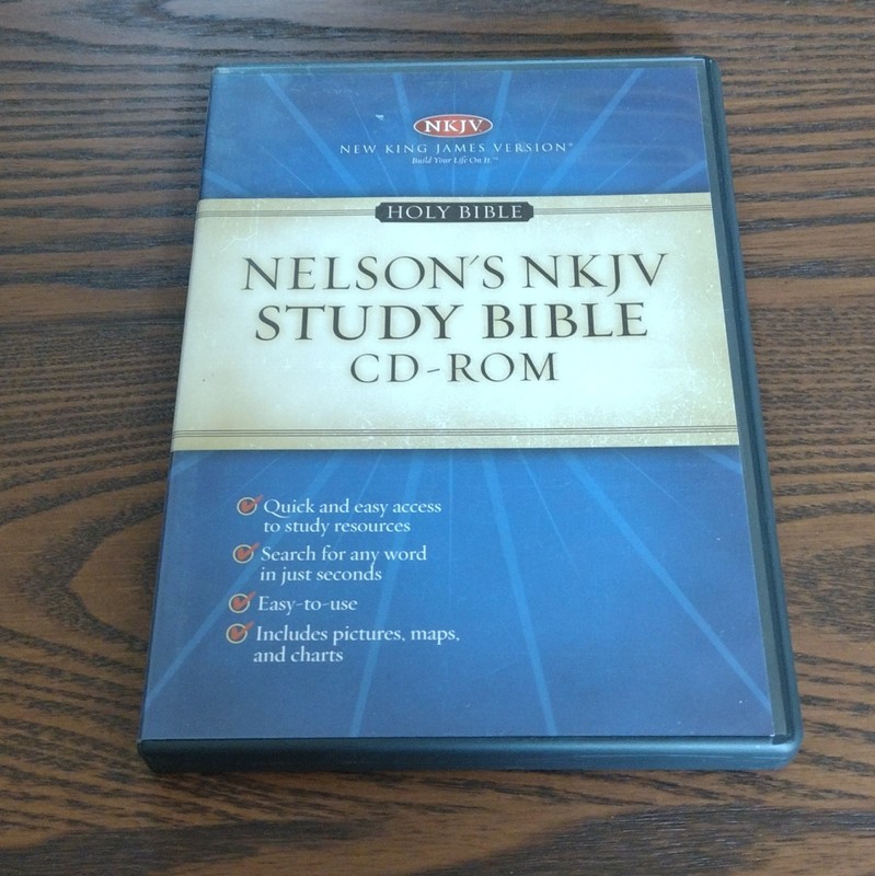 Nelsons NKJV Study Bible CD-ROM New King James Version Windows 98SE/Me/2000/XP
