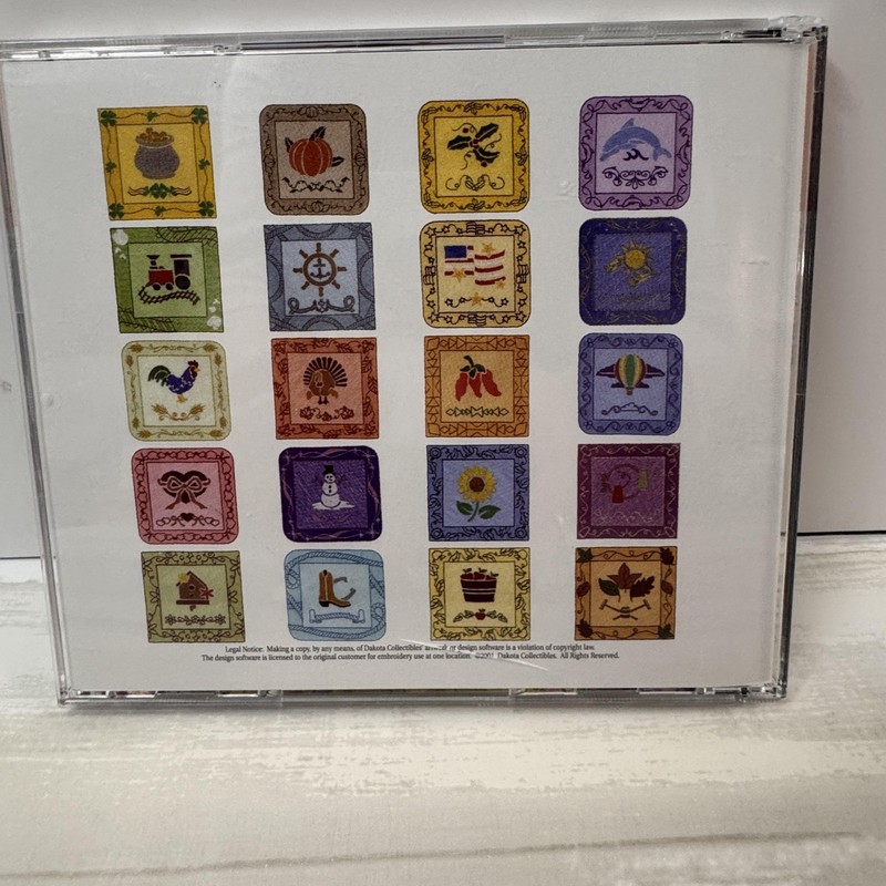 Dakota Collectibles Quilt Squares Embroidery Crafts CD Windows 20 Designs 970116 gallery