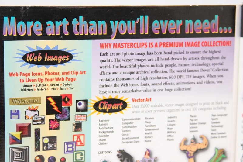 MASTER CLIPS 101,000 Premium Image Collection Fonts Art CD Pack w/Manuals gallery
