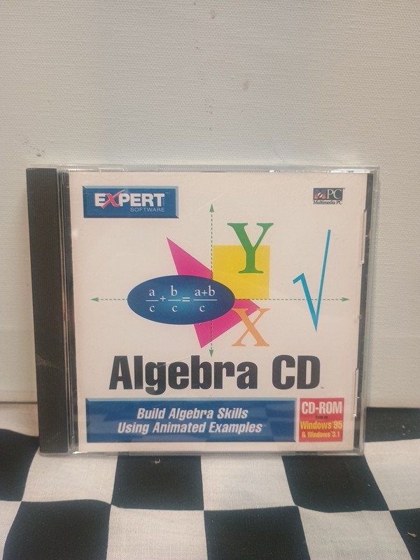 Vintage 1995 Expert Software Algebra Examples CD-ROM Jewel Case Windows 95/3.1