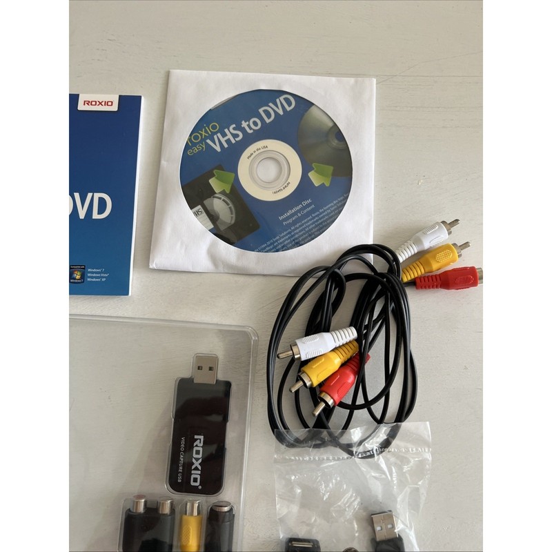 Roxio VHS to DVD for Windows Create DVD Movies from VHS Hi8 V8 OPEN BOX READ gallery