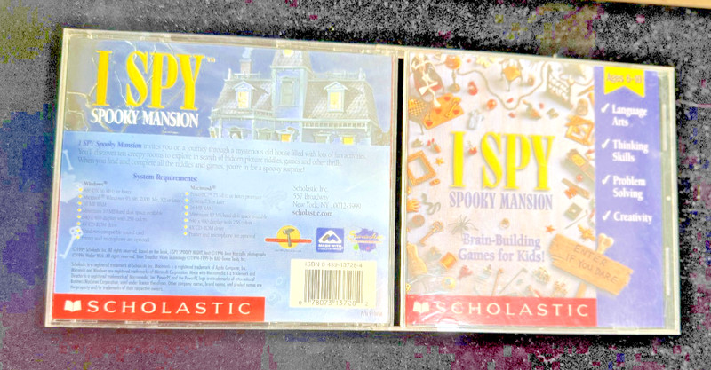 Scholastic I Spy Windows/MacIntosh CD-ROM Brain Building Games U-Pick