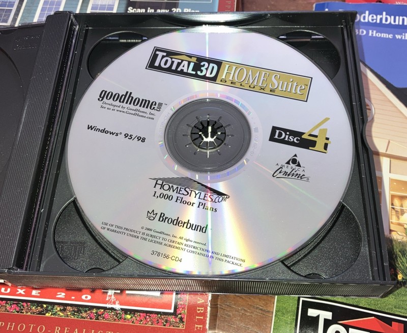 PC Software Total 3D Home Deluxe 6.0 Windows Discs 3 and 4 only gallery