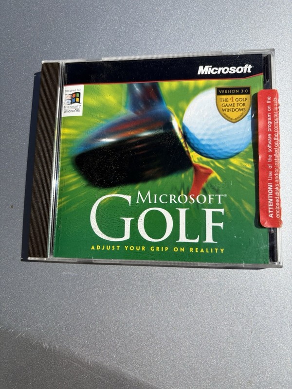 Microsoft Golf Version 3.0 Sports Game CD for Windows 95 English