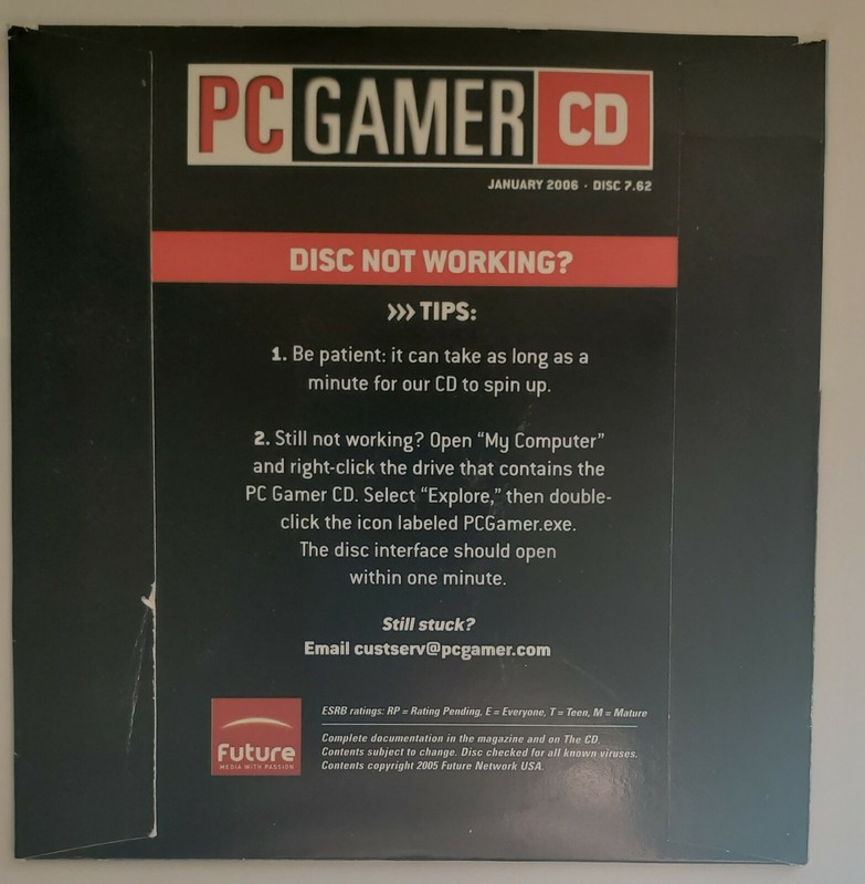 PC GAMER CD January 2006 Disc 7.62 Civilization IV 300MB Demo B509 gallery
