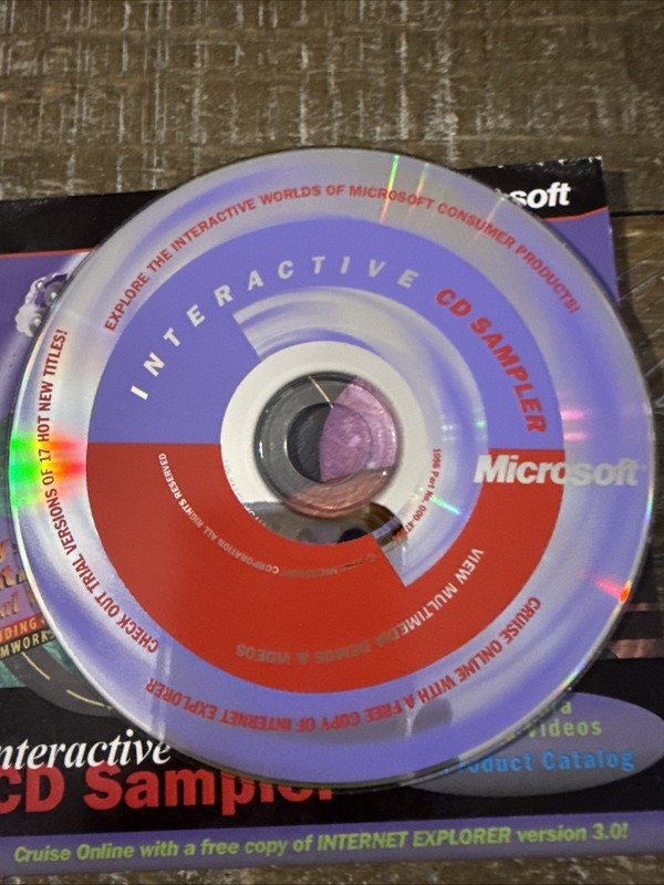 Microsoft Interactive CD Sampler PC Cd Rom gallery