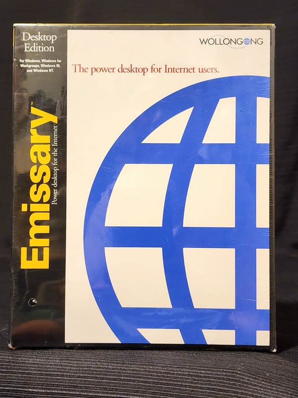 Vtg Wollongong Emissary Desktop Edition (1995) - Factory Sealed - Internet Suite