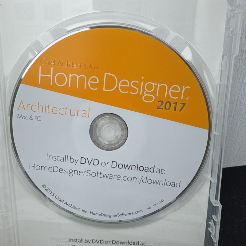 Chief Architect Software: Home Designer Suite 2017 (PC & Mac) DVD Disc gallery